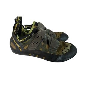La Sportiva Tarantula Climbing Shoes Lime Green Gray Men's US 9 EU 42
